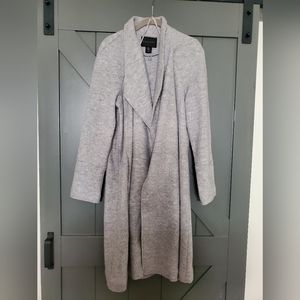 Tahari Wool Blend Coat Light Grey Size L